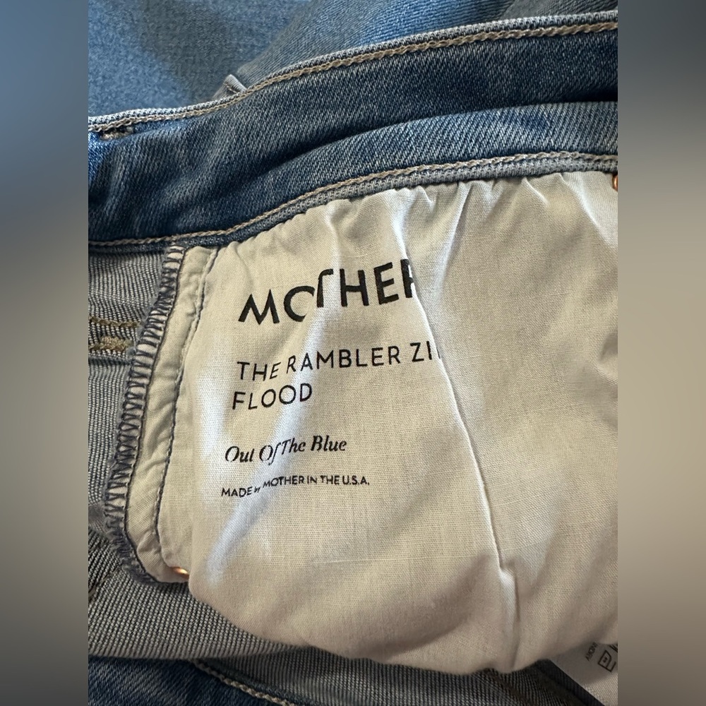 Mother the rambler zip flood in out of the blue wash size 32 - Picture 2 of 11